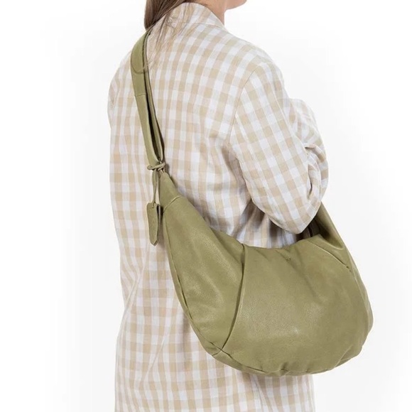 Burkely JUST JOLIE Women’s Light Green Leather Hobo Shoulder Bag - Picture 3 of 14